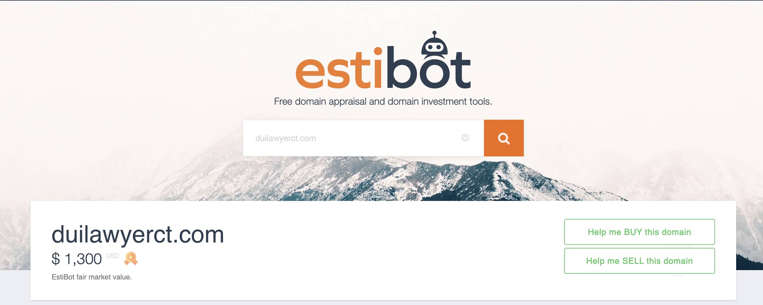 EstiBot Domain Appraisal - $1,300